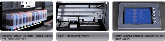 Dijital Tekstil Baskı Makineleri, Tekstil Kemer Mürekkep püskürtmeli yazıcı 1800mm Baskı Genişliği 1
