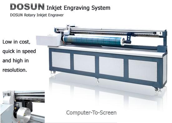 UV ışık döner mürekkep püskürtmeli Tekstil makine, döner baskı dijital ekipman oyma 0