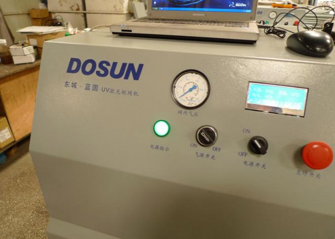 Mavi Döner UV Lazer Kazıma Makinesi, Tekstil Lazer Engraver 360/720 DPI 3